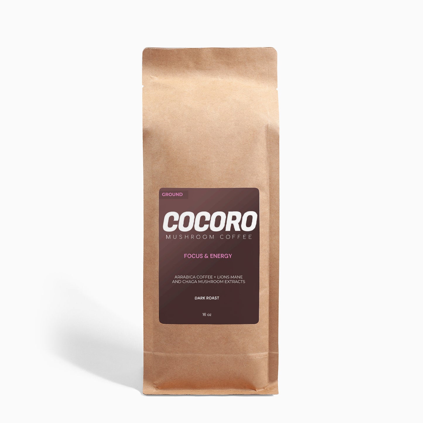 COCORO Mushroom Coffee  - Focus and Energy 16oz (45 Servings)