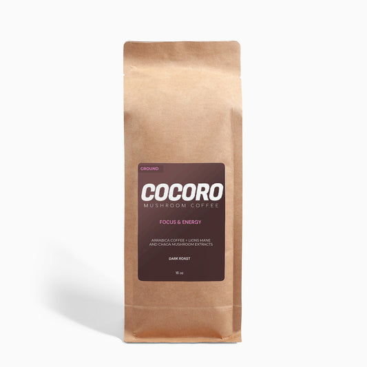 COCORO Mushroom Coffee  - Focus and Energy 16oz (45 Servings)