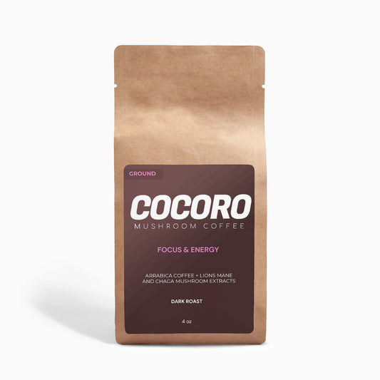 COCORO Mushroom Coffee - Focus and Energy 4oz (11 servings)